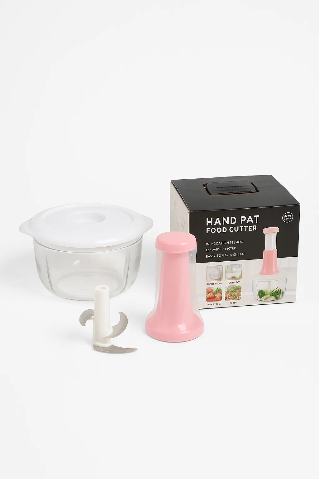 Hand Pat Food Chopper + 4 in 1 Peeler COMBO Deal