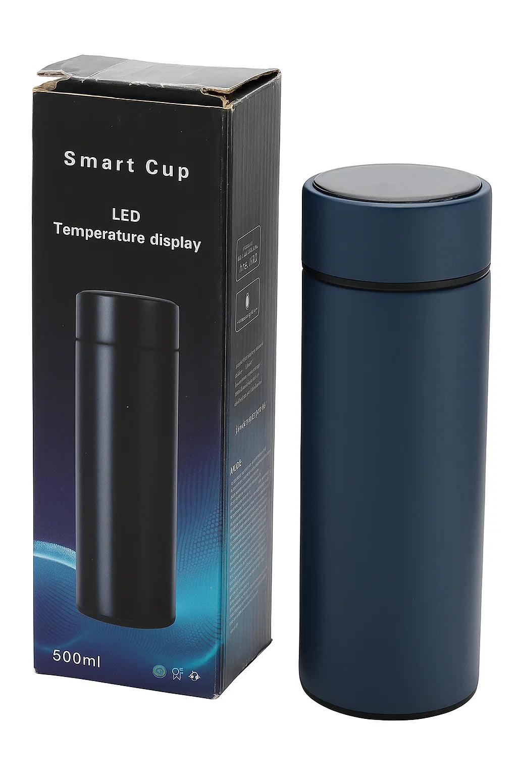 LED 500ml Temperature Display Water Bottle – Smart Stainless Steel Thermos